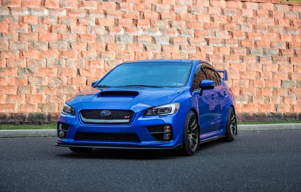 Subaru, WRX, Blue, STI