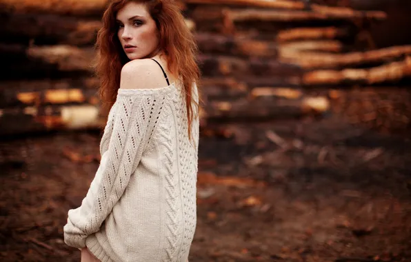 Picture GIRL, LOOK, REDHEAD, SWEATER, DANIELLE