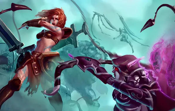 World of Warcraft, Warcraft, Sonya, Warrior, wow, Diablo, hots, Barbarian