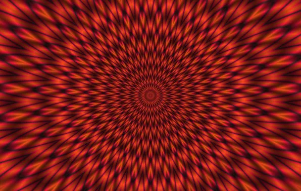 Red, black, lines, hypnotic