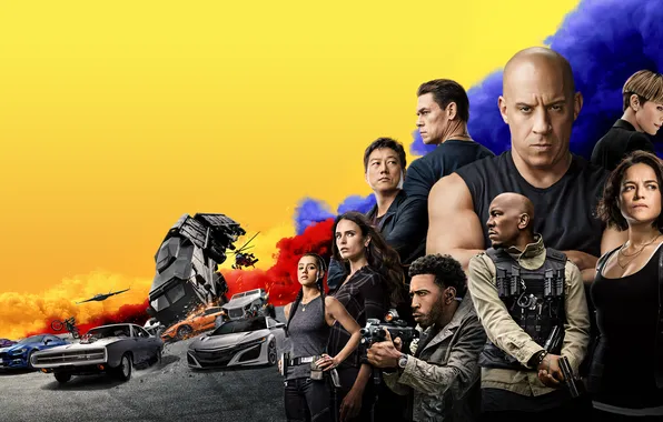 Charlize Theron, VIN Diesel, Jordana Brewster, Jordana Brewster, action, poster, Michelle Rodriguez, Charlize Theron