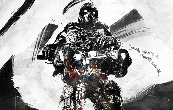 Picture weapons, soldiers, gears of war, vhm-alex, nobody wants a happy ending