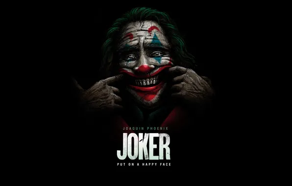 Picture smile, clown, Joker, Joker, Joaquin Phoenix