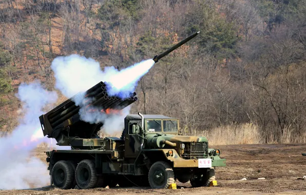 System, fire, jet, volley, К-136 Kooryong, 130mm