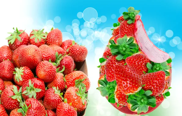 Picture food, strawberry, ice cream