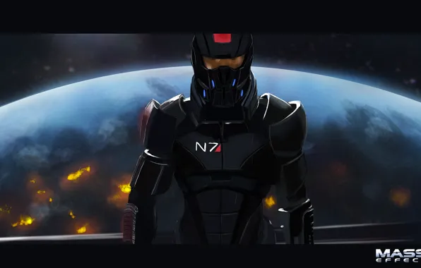 Picture Earth, armor, MEMEME, mass effect 3, Shepard