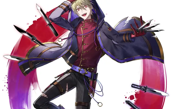 Smile, guy, knives