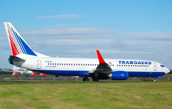 Wings, turbine, airport, Boeing, the plane, Boeing, passenger, 800