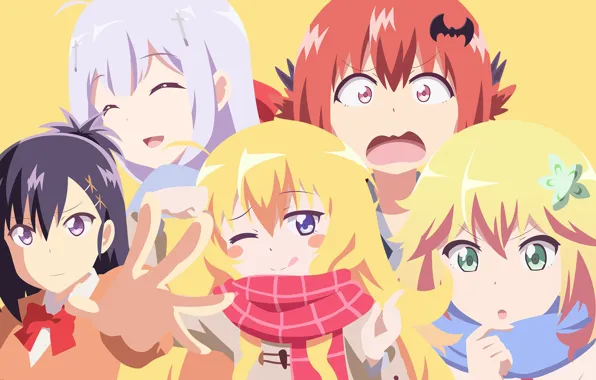 Kawaii, demon, girl, devil, anime, pretty, angel, bat