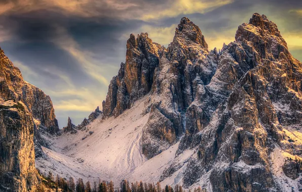 Mountains, Rock, Alps, Italy, Dolomites