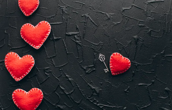 Picture love, heart, red, love, key, romantic, hearts, valentine's day