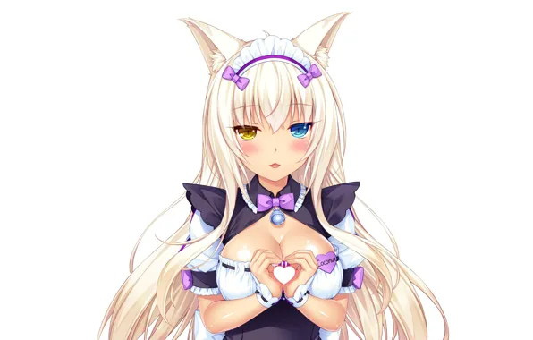 Kawaii, girl, nothing, anime, cat, pretty, asian, cute