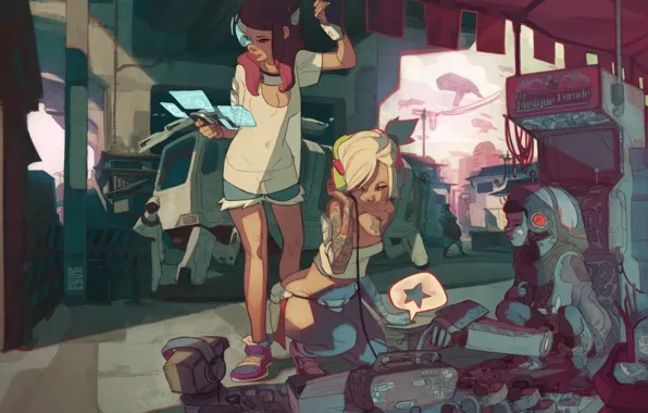 Future, fiction, girls, anime, art, workshop