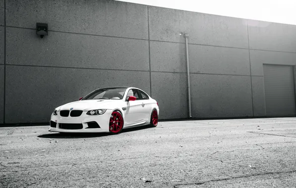 White, tuning, BMW, BMW, white, front, E92