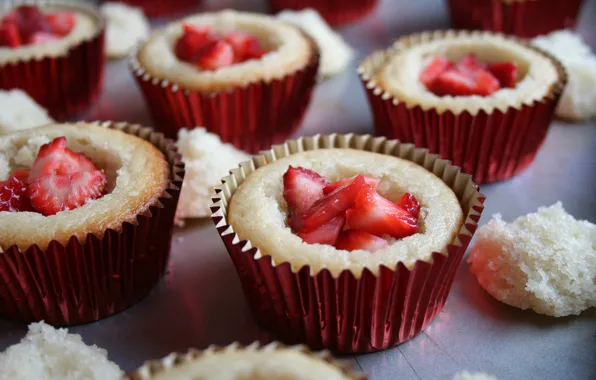 Picture strawberry, dessert, cakes