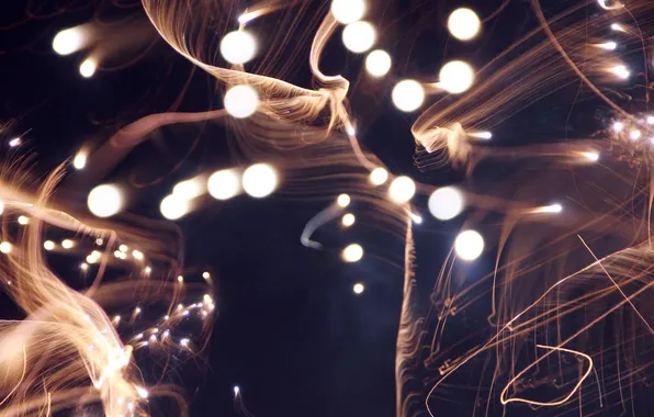 Abstraction, sparks, Abstract, Fireworks