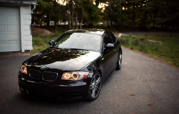 Picture BMW, BMW, black, black, 135i, 1 series