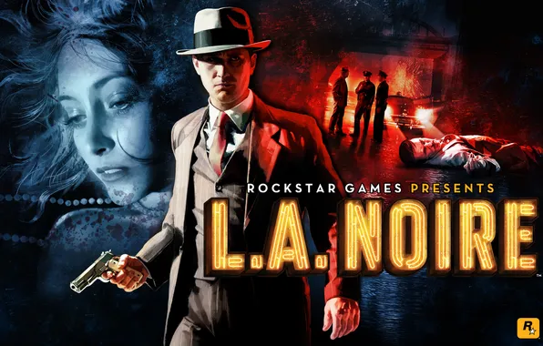 Girl, gun, police, male, the corpse, l. a. noire