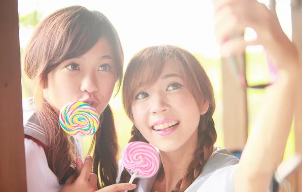 Picture summer, smile, background, face, candy