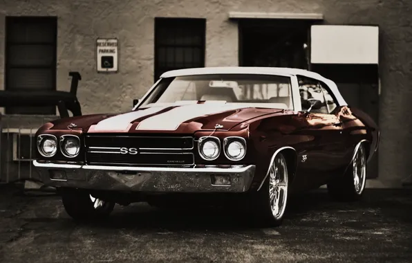 Picture Red, White, Chevelle