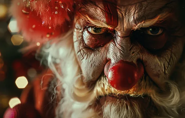 Look, Christmas, New year, Santa Claus, Digital art, Closeup, AI art, The Art of Artificial …