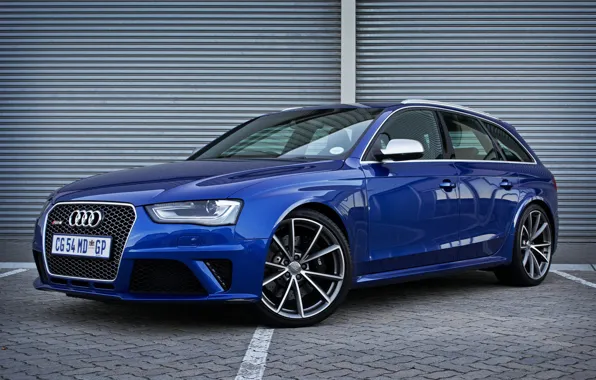 Audi, Blue, RS 4, Before