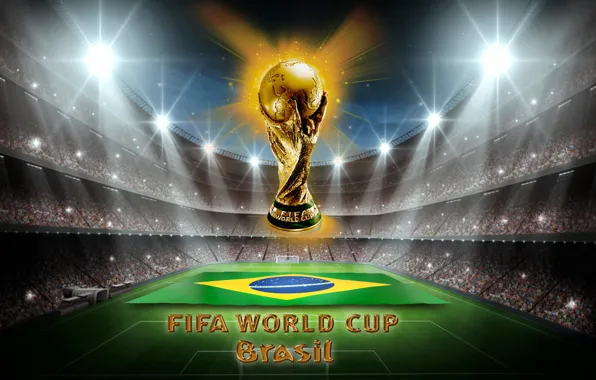 Picture football, golden, Brazil, football, world Cup, World Cup, Brasil, FIFA