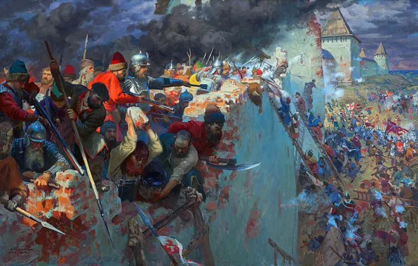 Soldiers, Battle, Warriors, Russian, Smolensk, Defense, Poles, Defense of Smolensk 1609-1611