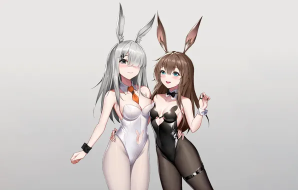 Sexy, cleavage, long hair, girls, brown hair, boobs, anime, beautiful