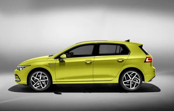 Volkswagen, side view, hatchback, Golf, hatchback, 2020