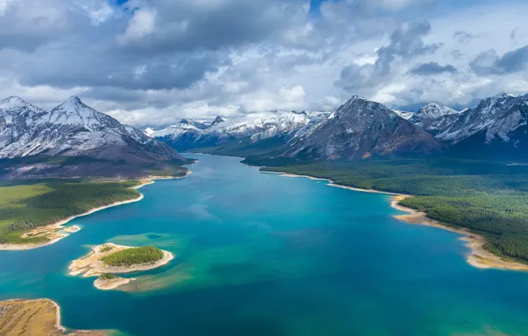Picture Canada, Albert, reservoir, Spray lakes
