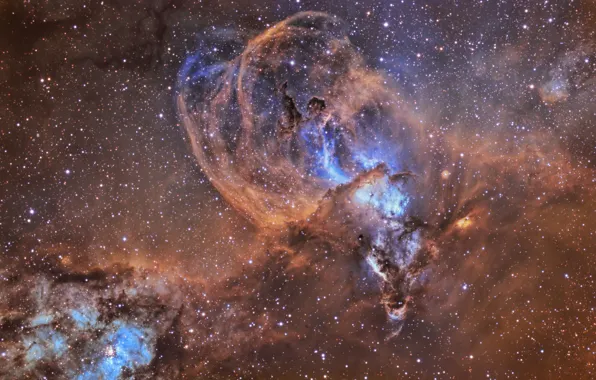 Stars, nebula, nebulae, Kiel, NGC 3576