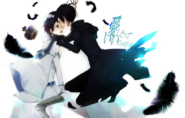 Crown, guys, scissors, king, Durarara, Durarara, Of Izaya Orihara, The headless horseman