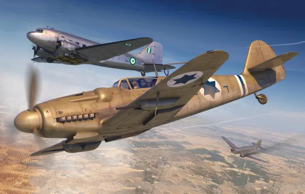 Fighter, Avia S-199, Combat aircraft, Israeli Air Force