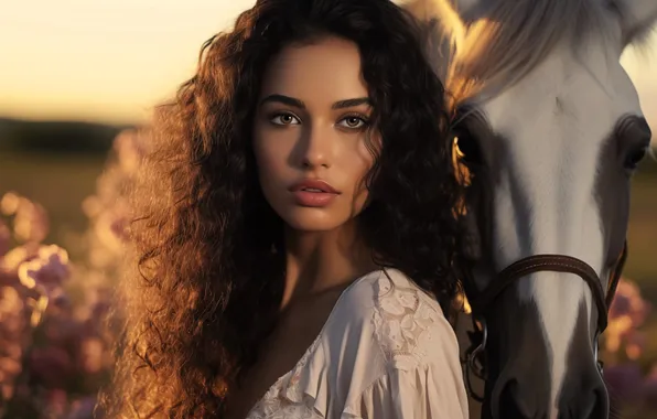 Look, beauty, long hair, beautiful girl, curls, bokeh, charm, windows
