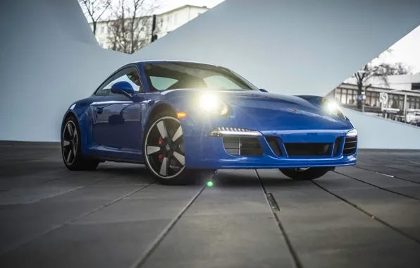 Blue, 911, Porsche, Porsche, the front, GTS, Club Coupe