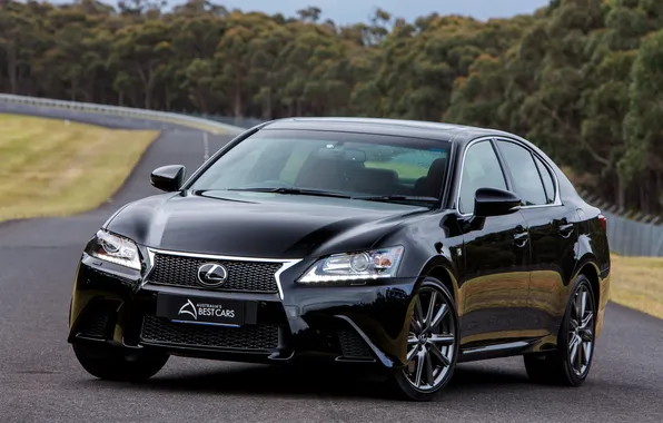 Car, Lexus, black, F-Sport, GS 350