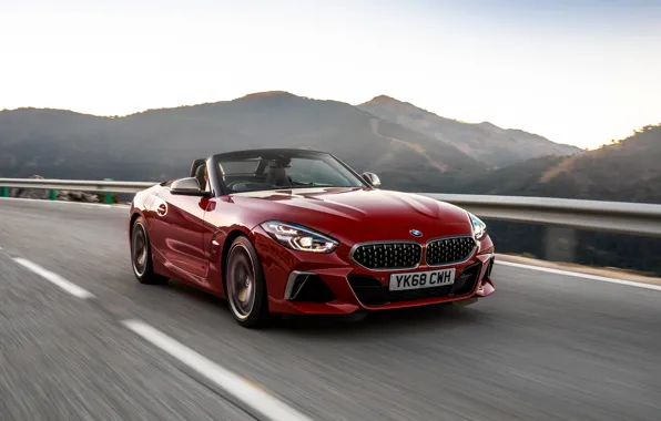 Picture red, markup, BMW, Roadster, BMW Z4, M40i, Z4, 2019