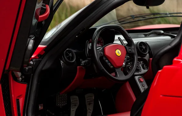 Picture Ferrari, Ferrari Enzo, Enzo, close-up, car interior