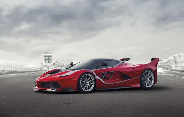 Background, Ferrari, Ferrari, supercar, the front, FXX K