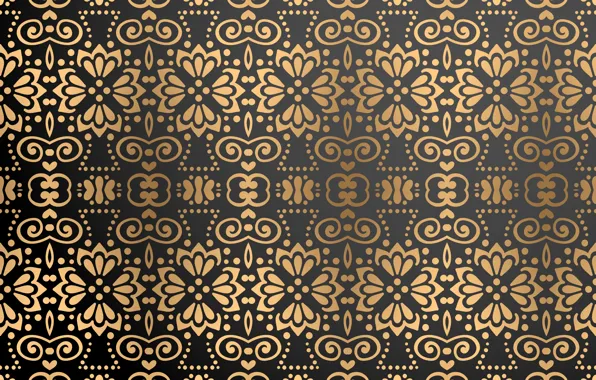 Picture background, gold, black, gold, ornament, background, color, Luxury