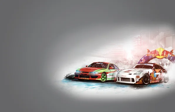 Nissan, drift, drift, 350z, grinya