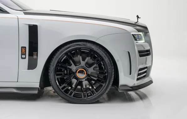 White background, Mansory, Rolls-Royce Ghost, rim, body part, New Ghost