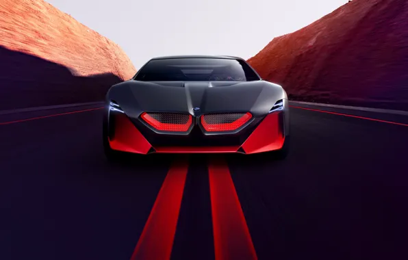 Road, coupe, BMW, 2019, Vision M NEXT Concept, before