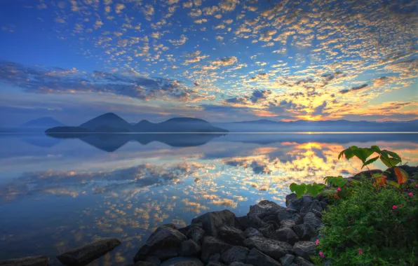 Japan, Hokkaido, lake Toya