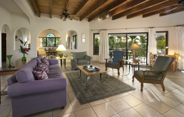 Design, style, Villa, interior, living room, cozy, dining room, Villa Bellamare