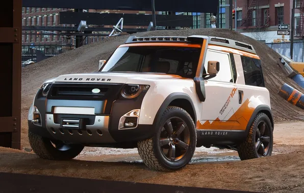 Construction, concept, jeep, SUV, the concept, land rover, the front, дс100