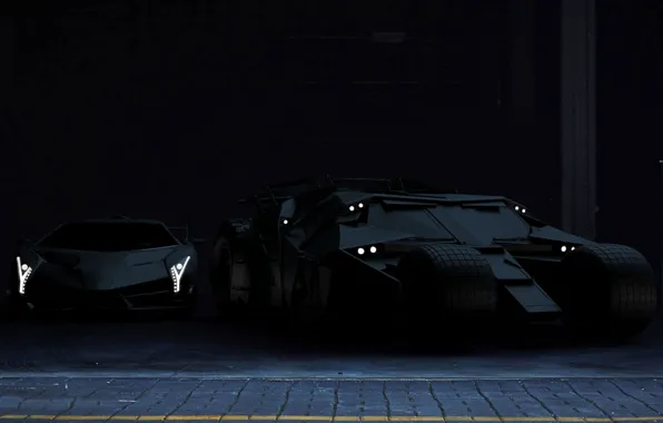 Auto, Black, Lamborghini, Machine, Batman, Lambo, Batmobile, Matt