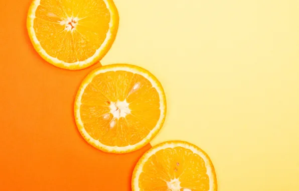 Orange, yellow, background, color, orange, oranges, texture, three