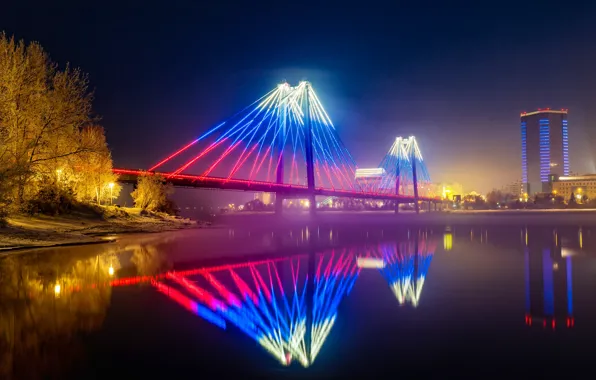 Bridge, Krasnoyarsk, Enisey, Vinogradovsky Bridge